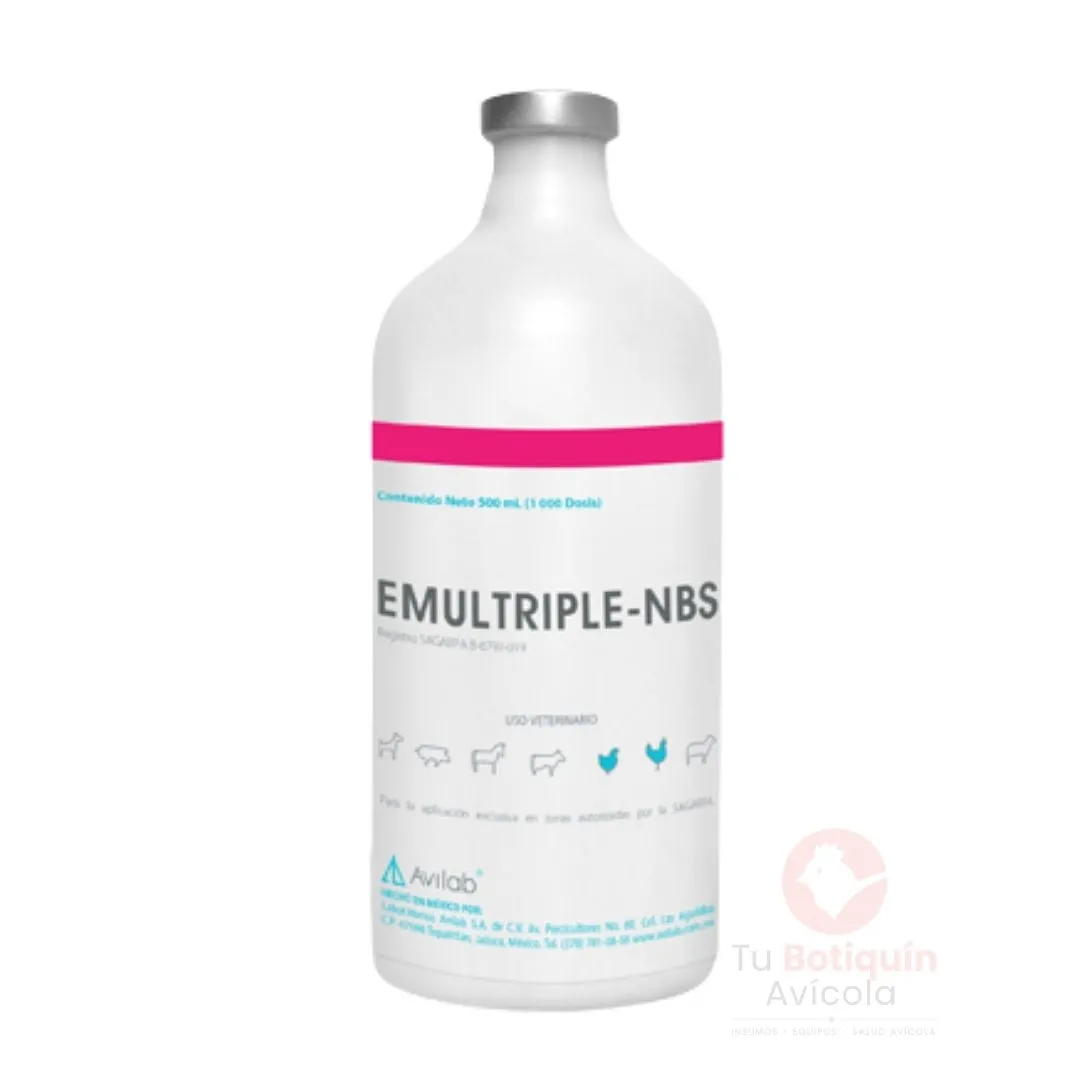EMULTRIPLE® NBS Vacuna Trivalente Emulsionada para la Prevención de Newcastle, Bronquitis y Síndrome de Baja Postura